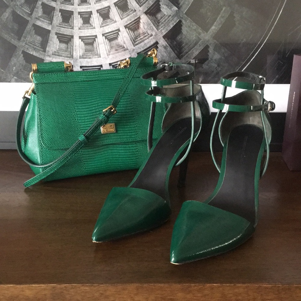 Alexander Wang “Emma” Green pumps, 37.5